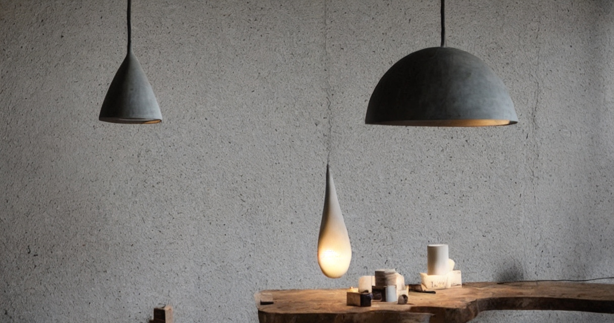 Overraskende materialer til lampeophæng: Fra træ til beton